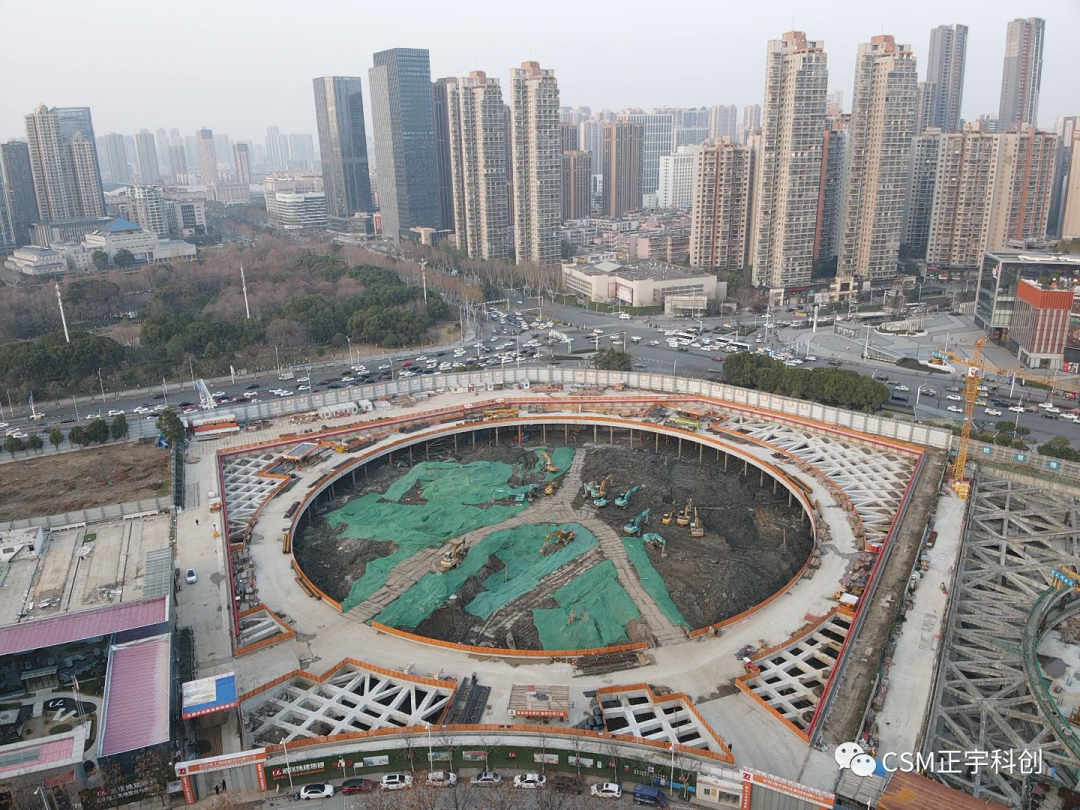 2023完美开端！上海金泰SMC工法钻机助力武汉广电全媒体中心项目